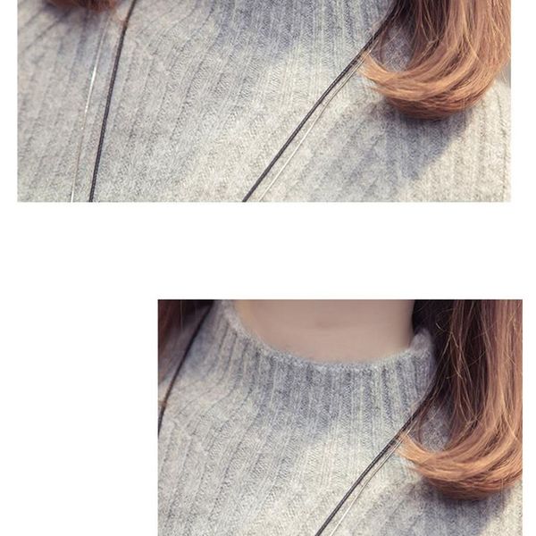 

2021ioqrcjv turtleneck sweater dress 2021 women fashion autumn winter knitted pullovers sweaters long sleeve jumper pull femme s184, Black;gray