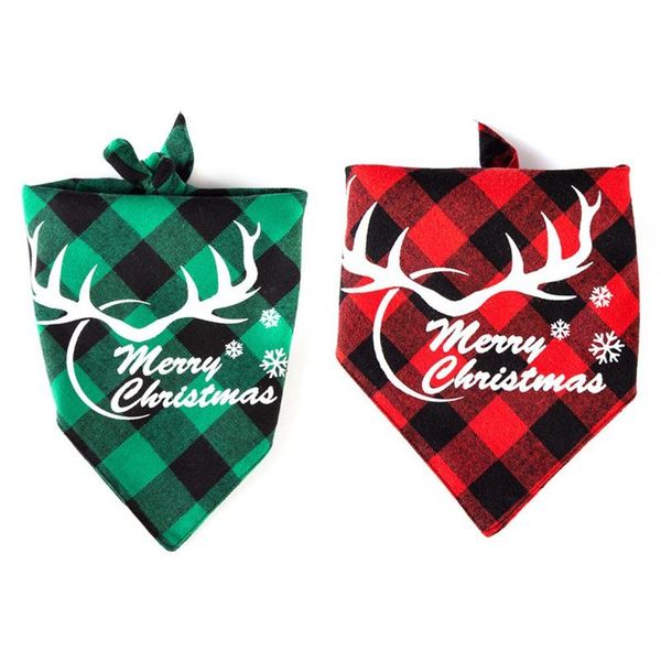 

dog apparel christmas pet bandana small large bibs towel scarf merry puppy grooming costume accessories