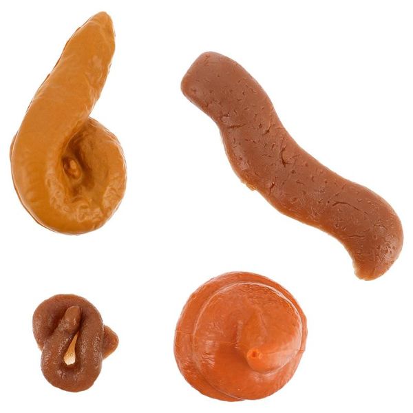

party masks 4 pcs simulation poop realistic fake funny novelty supplies prank props for halloween fool's day