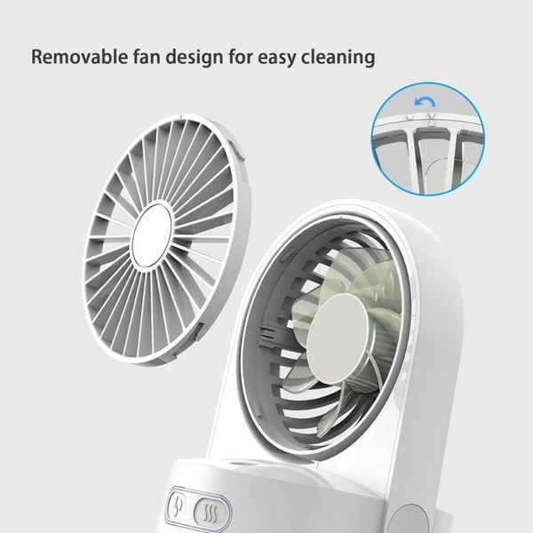 

party favor 2 in 1 water replenishing fan tank humidifier usb charging mini desk3 levels of adjustment stronger wind long time work