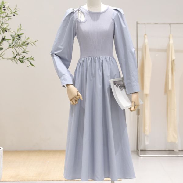 

casual dresses vintage long women korean fashion slim chic ladies clothes knitted patchwork elegant party holiday vestidos feminin, Black;gray