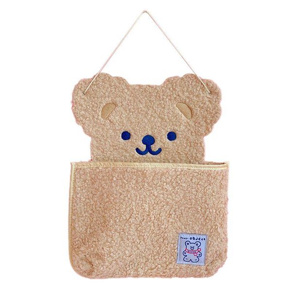 

storage bags ins cute bear wall hanging bag decoration pocket
