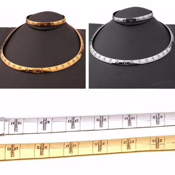 

earrings & necklace women collar choker necklace&bangle bracelet jewelry set silver color gold stainless steel snake chain