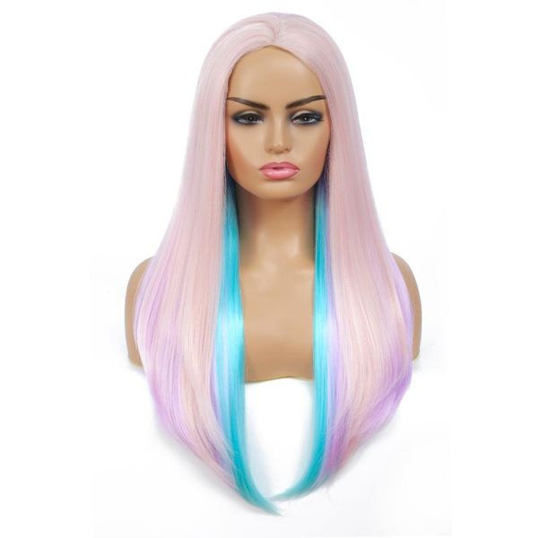 

synthetic wigs miss rola 26inch 350g long staight womens wig big lace front fake hair heat resistant, Black