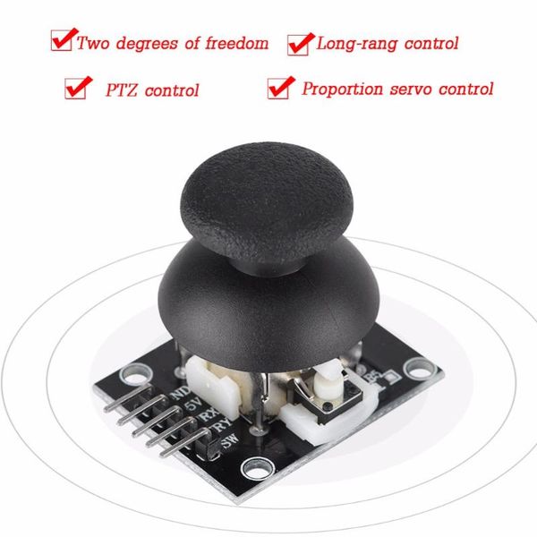 

game controllers & joysticks 5pcs dual-axis joystick module for ps2 controller gamepad control lever sensor arduino