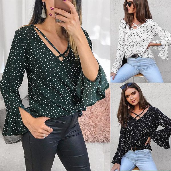 

casual wave shirt chiffon women's women shirts blouses, White