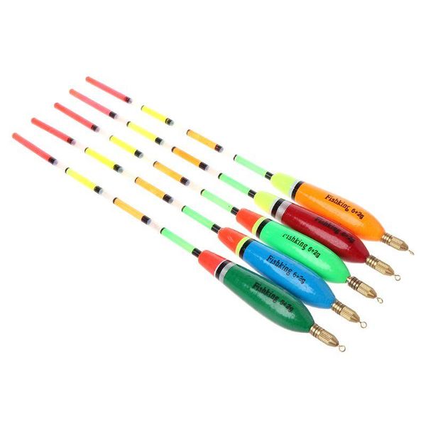 

fishing accessories 5 pcs/lot floats 3+2g/4+2g/5+2g/6+2g for carp fish tackle tools