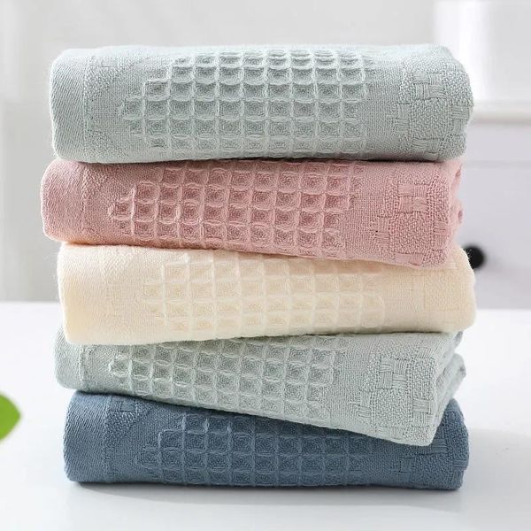 

towel designer waffle soft face microfiber absorbent cotton women bathroom supplies quick drying hand hair towels candy color