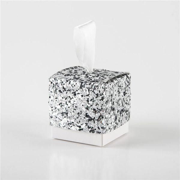 

gift wrap 25/50pcs glitter candy box wedding party favors wrapping supplies cake and packaging carton dragee cardboard