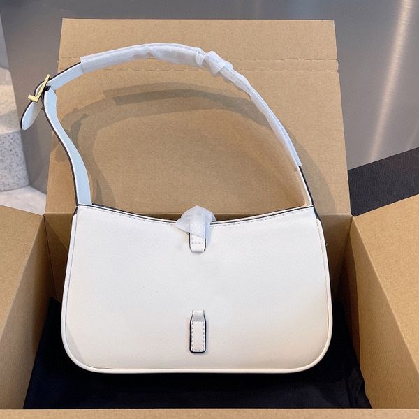 

women fashion white hobos armpit one shoulder bags luxury design brown black simple real leather crossbody bag young ladies girl handbags bu
