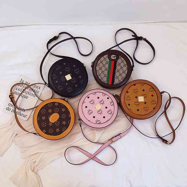 

2022 latest handbag factory store on autumn winter old flower round cake double chain shoulder strap sinle shoulder messener ba classic smal