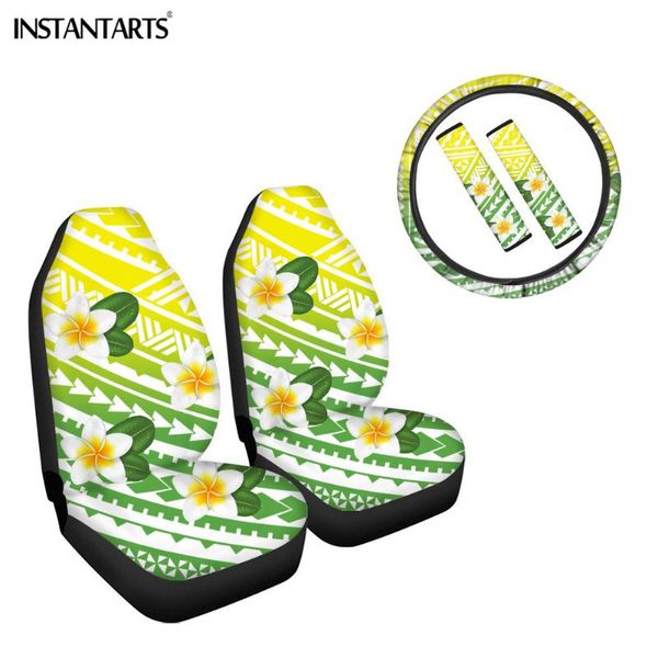 

car seat covers instantarts hawaiian 3d plumeria front cover washable steering wheel shoulder pads strap for adults