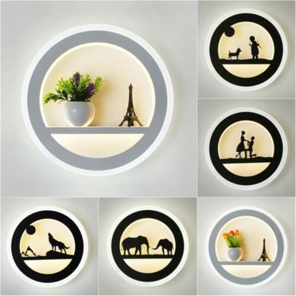 

wall lamp creative led sconce light acrylic modern home iving room bedside bedroom decoration bulbs