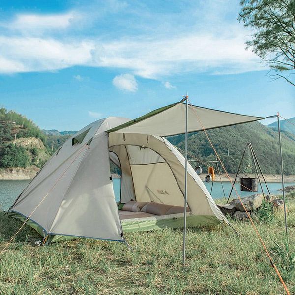 

tents and shelters outdoor bswolf double layer person camping thickening rainstorm couple beach sunscreen tent convenient travel