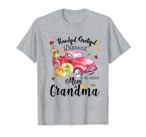 

thankful grateful blessed to be called mom grandma t-shirt, White;black