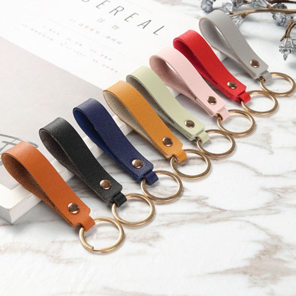 

dhl fashion pu leather keychain casual strap lanyard key chain waist wallet keychains car keyring keyholder jewelry gift, Silver