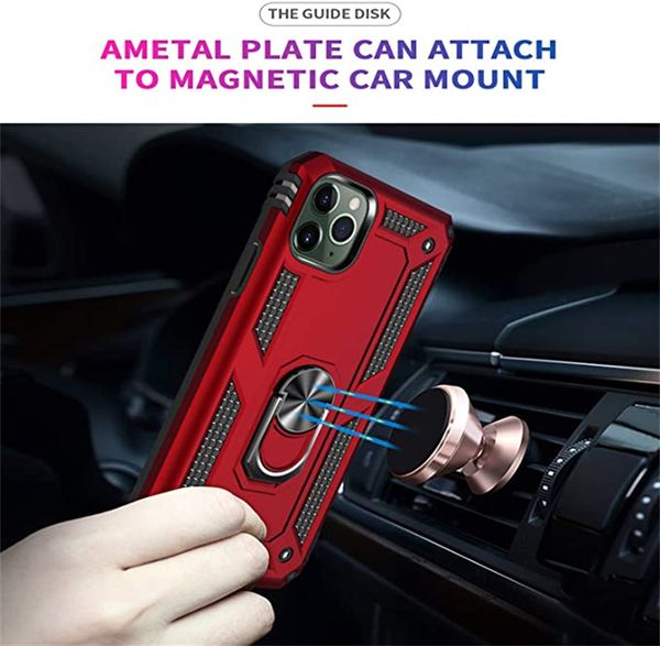 

aovyu soft tpu cell phone cases hard pc shockprooof heavy duty military grade protective cover with 360Â°rotating ring kickstand for iphone 1