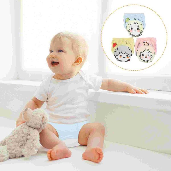 

cloth diapers 3pcs baby cartoon training underwear washable born cotton (size)