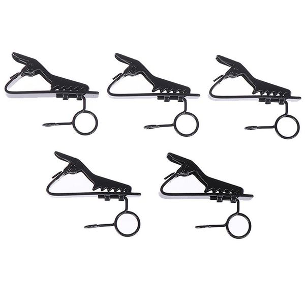 

microphones 5pcs microphone iron clip tie mic lapel collar accessories