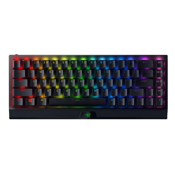 

keyboards razer blackwidow v3 mini hyperspeed 65% wireless mechanical gaming keyboard-doubles abs keycaps - 200hrs battery life