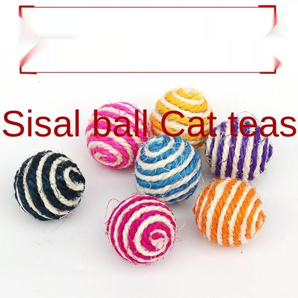 

cat toys sisal ball toy tease walk grab pet products