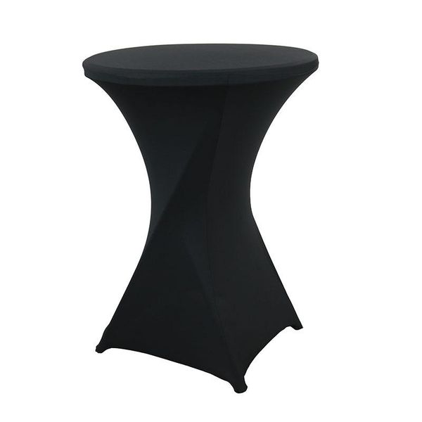 

table cloth bar el wedding party white tablecloth stretch round cocktail