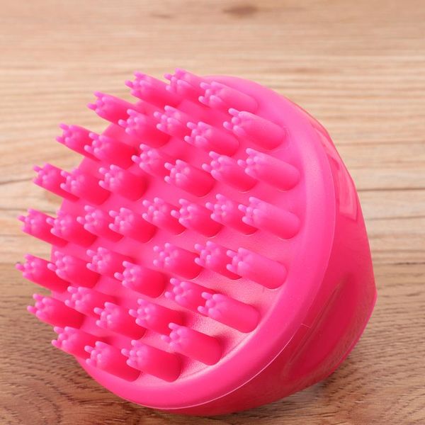 

hair brushes 1pc silicone washing brush portable comb durable body scrubbing shower, Silver