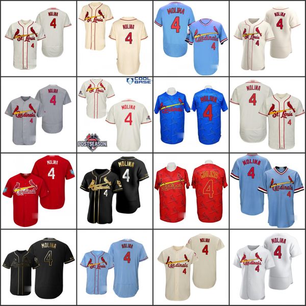 

st. louis cardinals men 4 yadier molina women youthjerseys, Black;red