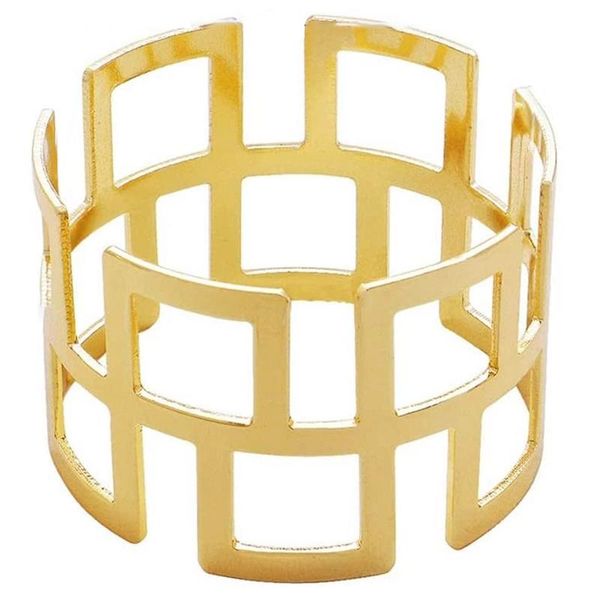 

napkin rings ring 4 pcs, gold is suitable for party, thanksgiving, wedding decoration or leisure table