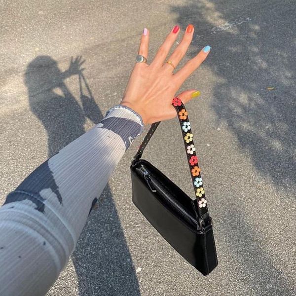 

cute black small pu leather shoulder bags for women 2021 summer simple handbags and purses female travel tote bag evening