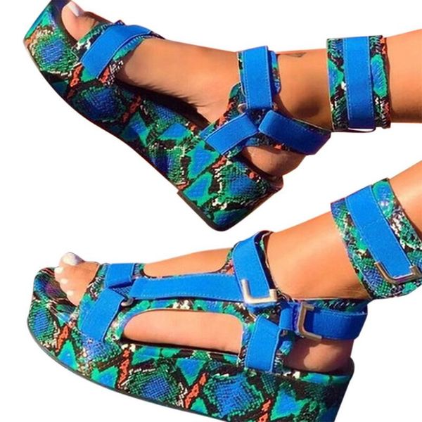 

dress shoes 2021 platform sandals women summer high heel ladies casual wedge chunky gladiator fashion mixed colors, Black