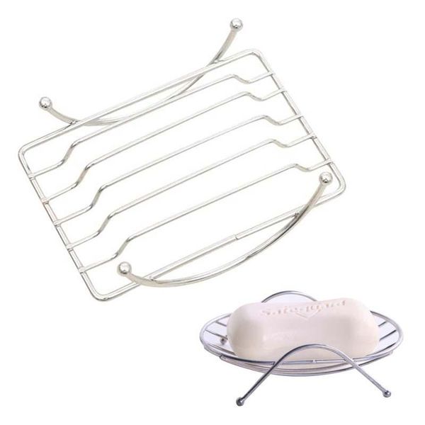 

soap dishes 1 piece fashion brief stainless steel bathroom box holder tray silver