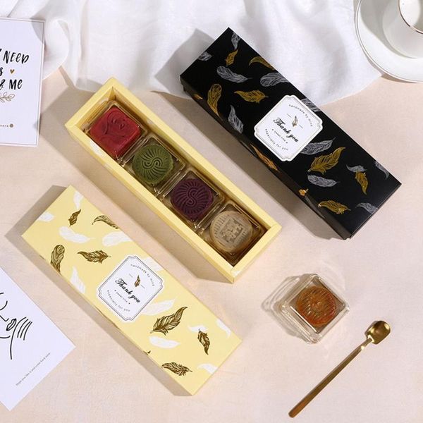 

gift wrap 10pcs/lot long baking packing box packaging tote bag color bronzing cardboard paper cases