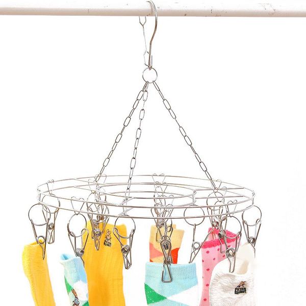 

clothing & wardrobe storage stainless steel clips windproof holder drying rack socks underwears baby clothes pegs hanger home organizer tool
