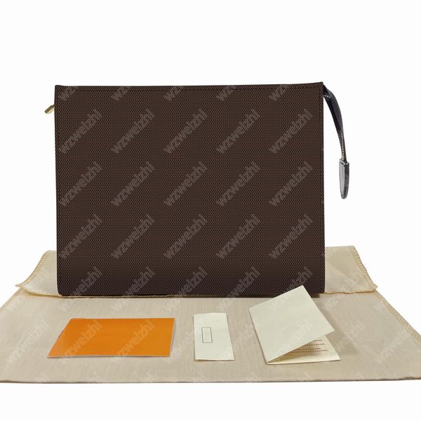 

presbyopic purse bag genuine leather toiletry kits brown lattice womens canvas clutch phone cosmetic bag men travel washing up bag wallet 4