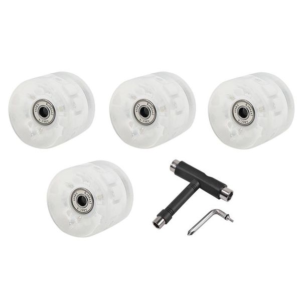 

skateboarding skateboard wheels 60mm x 45mm 82a with bearings and all-in-one t tool cruiser for
