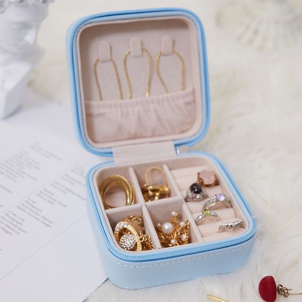 

lpx 10 10 5 small bag trend fashion portable earrings storage box es jewelry boxstorage jewelry packaging es straight, Black;white