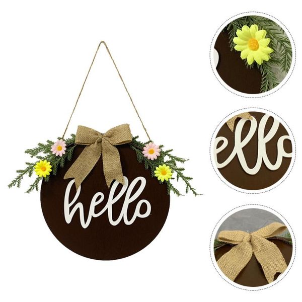 

1pc unique hanging wooden board decor hanging greeting decor door