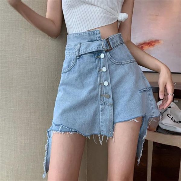

hole denim womens jeans shorts summer waist skorts slim blue short vintage feminino