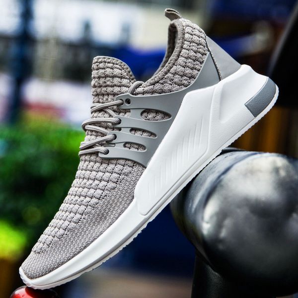 

new men shoes breathable men sneakers zapatillas mens casual shoes flying weaving drop plastic sports shoes