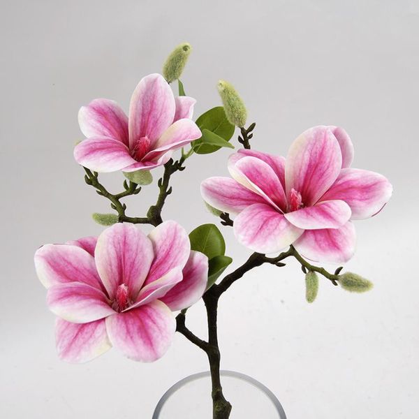 

magnolia artificial flowers for christmas fall wedding decoration flores artificiales decorative & wreaths
