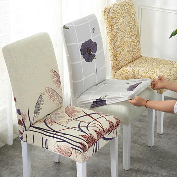 

chair covers 4pcs/lot modern style printed high stretch elastic universal cover slipcovers for dining room wedding el