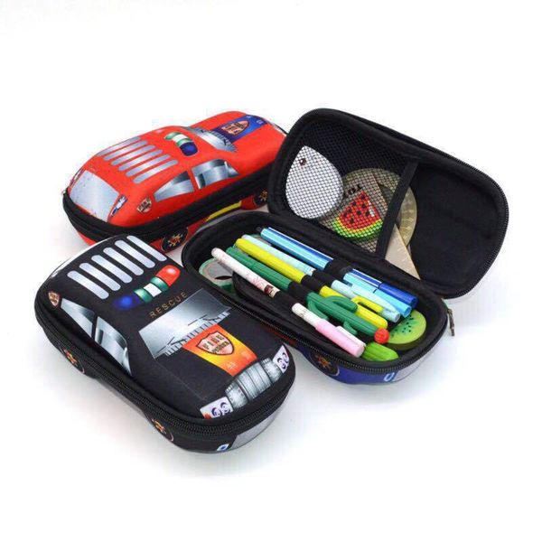 

creative 3d car pencil case kawaii cartoon model stationery boys kids pen box bag school multifunction supplies gifts bags