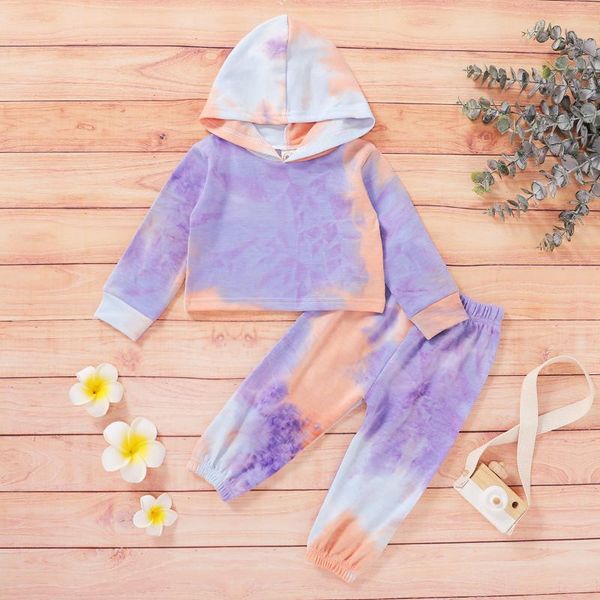 

clothing sets the cotton skin-friendly baby boy and girl tie-dye long-sleeved trouser suit, suitable for outdoor, daily party wear, White