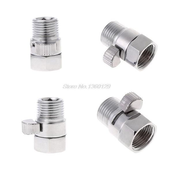 

bathroom shower heads full brass g1/2" flow quick control shut-off valve for head hand water saver