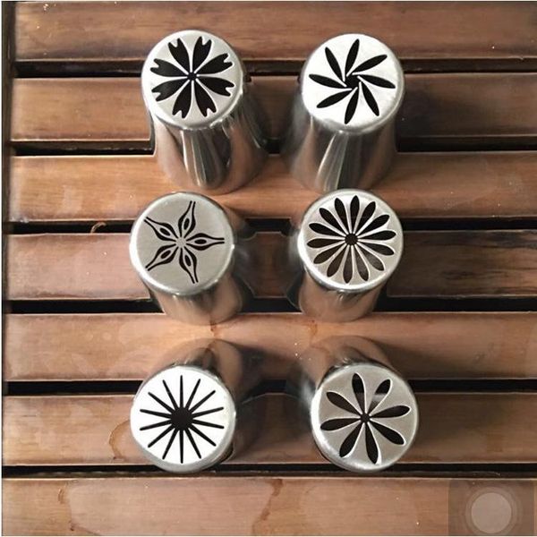 

baking & pastry tools russian piping tips stainless steel nozzles for cream with bag cake icing co k490