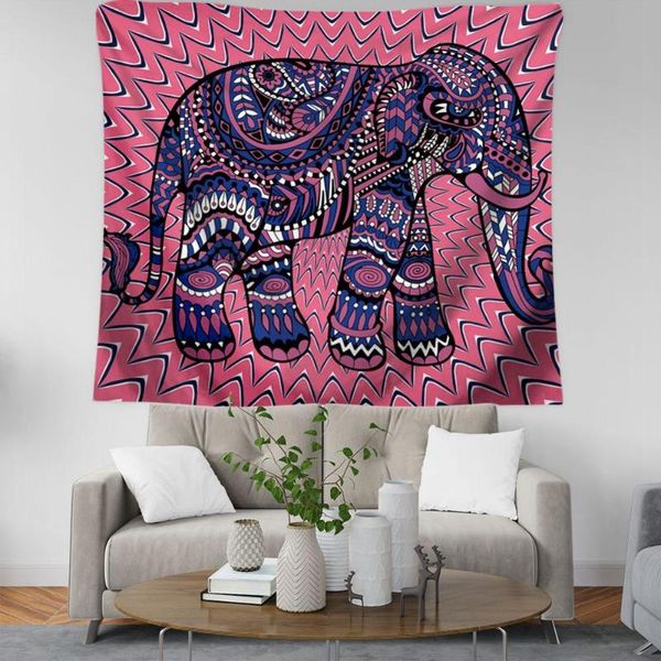 

tapestries plstar cosmos watercolor elephants tapestry 3d printing tapestrying rectangular home decor wall hanging style-1