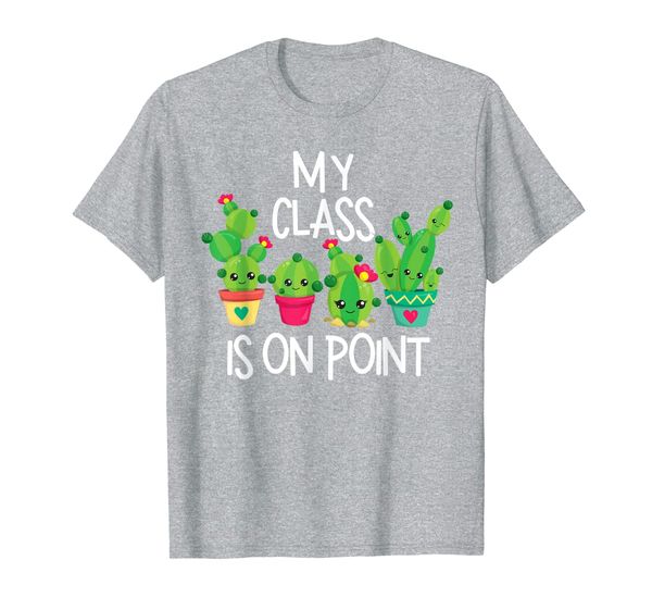 

cactus shirt my class is on point kids school teacher gift t-shirt, White;black