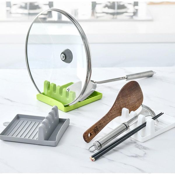 

kitchen storage & organization organizer spoon holders cooking utensil rest with drip pad fork non-slip accessories