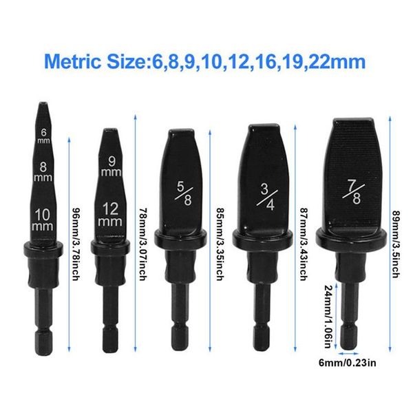 

professional hand tool sets flaring rotary copper pipe electric reamer air conditioner durable hex handle tube expander set swaging drill bi